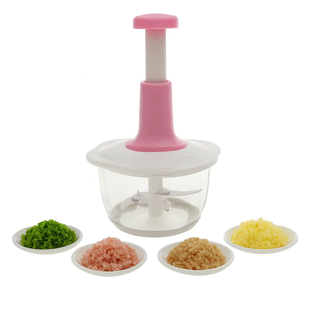 Falari Multi-Function Hand-Pushing Cooker – 2L Manual Food Chopper & Grater