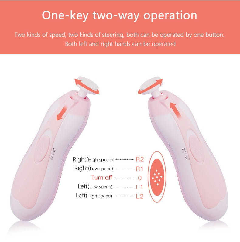 Electric Baby Nail Trimmer Clipper Set