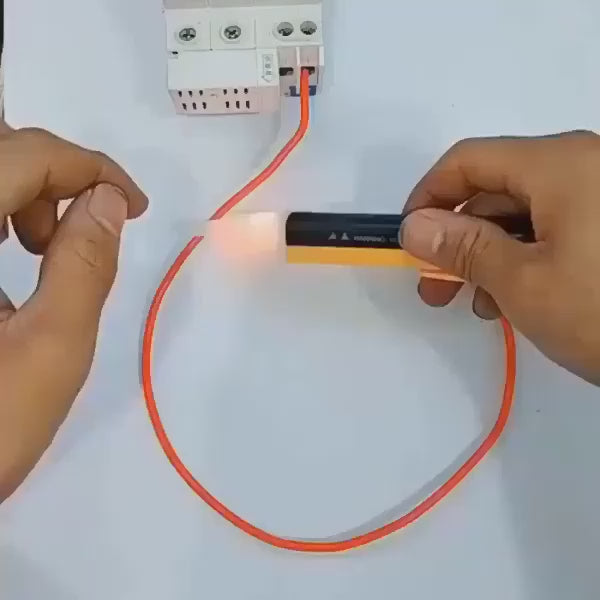 Load video: Electric Digital Voltage Tester Pen With LED Indicator And Beep Alert