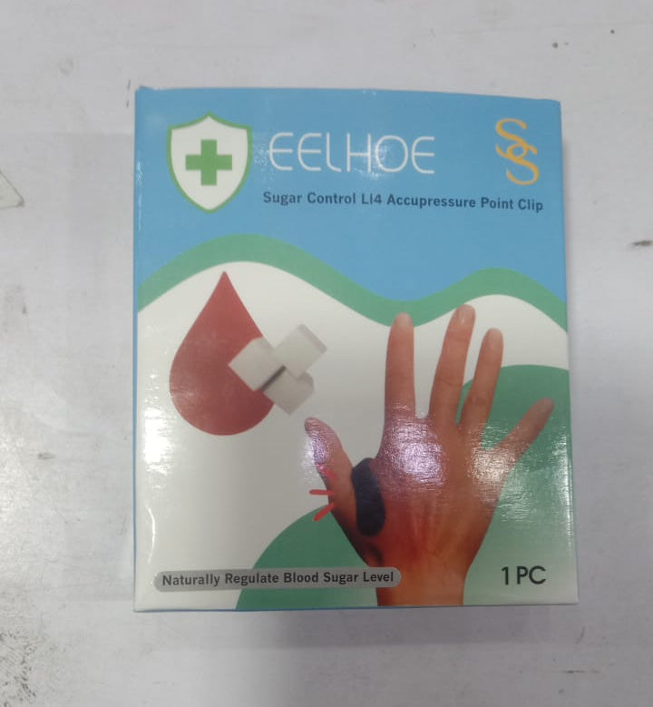 1 Pc Sugar Control LI4 Acupressure Point Clip Wearable – Headache Relief, Supporting Acupressure Relaxation, Stress Relief, Tension Relief and Hand Clip Migraine Pressure Point Clip