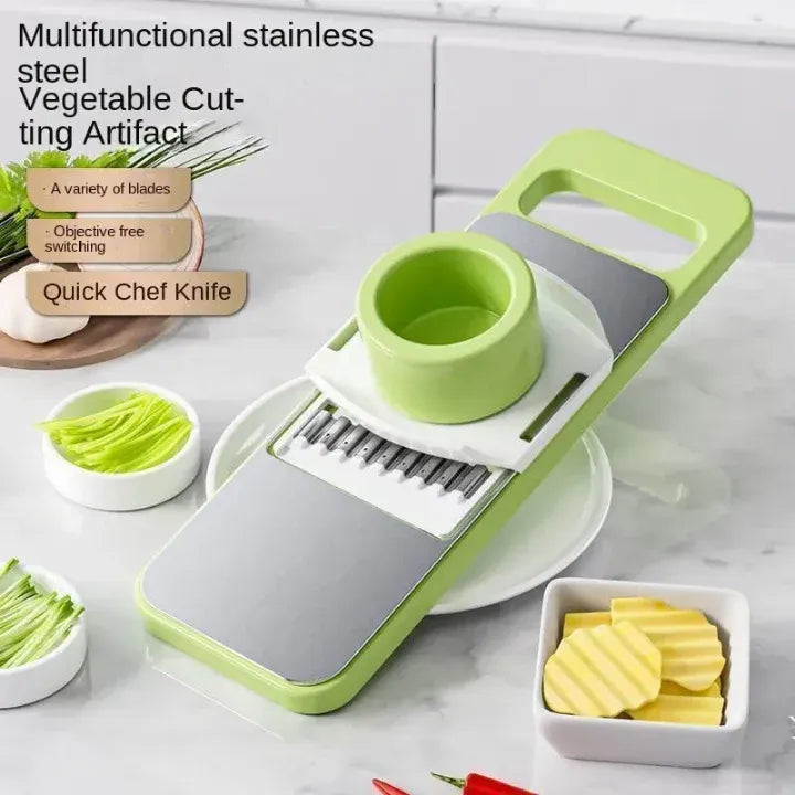 5in1 Vegetable Cutter | Multifunctional Stainless Steel Vegetable Cutter & Slicer